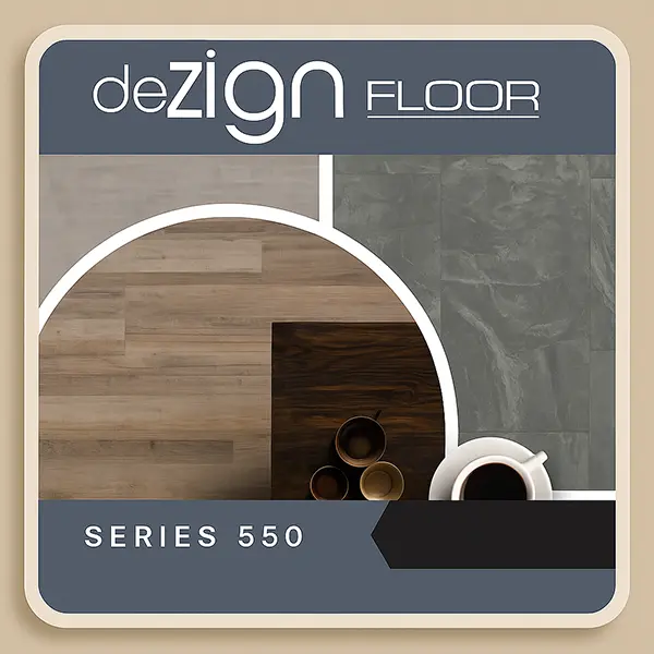 Dezign Floor Series 550 vinyl flooring product range visual