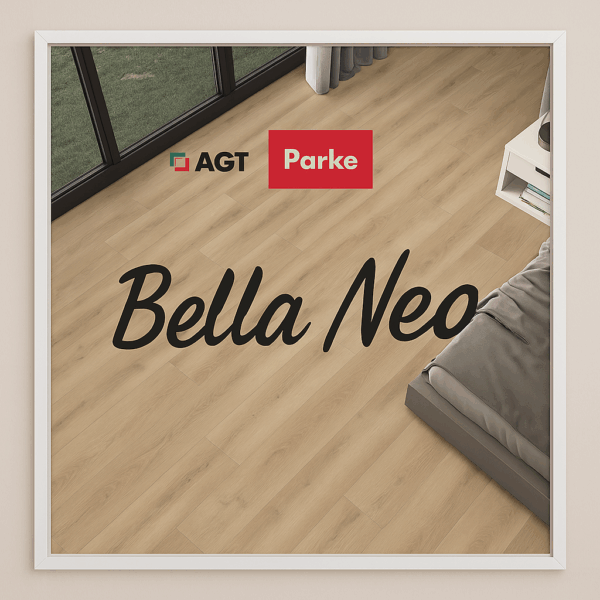 AGT Bella Neo laminate flooring – light oak wood grain, water-resistant, scratch-resistant, premium quality flooring South Africa