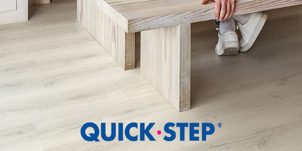 Quick-Step laminate flooring with waterproof technology and authentic wood designs