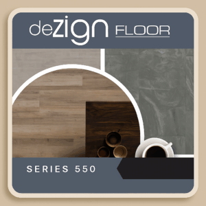 Dezign Vinyl S550 Series – Luxury SPC Vinyl Flooring Brand Logo and Collection Preview
