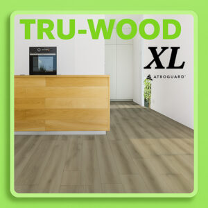 Traviata Truwood XL Water-Resistant Laminate Flooring – Peruvian Oak Installation in Kitchen