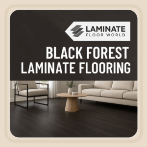 Black Forest Plus 12mm laminate flooring in dark wood tone with V-groove — Laminate Floor World