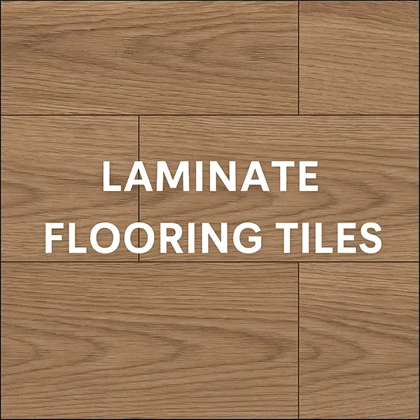 Laminate flooring tiles price graphic showing wood-look laminate planks with text